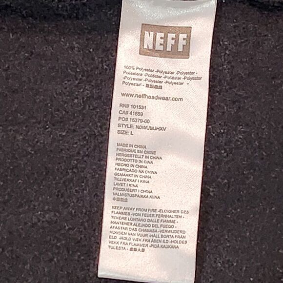 Neff Flint Shredder Hoodie Men's Size Large Black / Yellow / Blue‎ - Picture 16 of 16